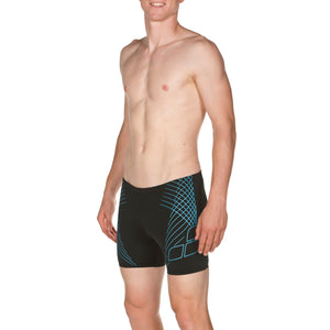 Ionic Mid Jammer men's swim trunks, black-blue