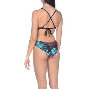 Tropical Leaves TieBack, women's swimsuit