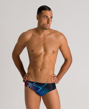 Optical Waves Brief men's swimwear