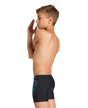Spotlight Boys' swimwear, black-blue
