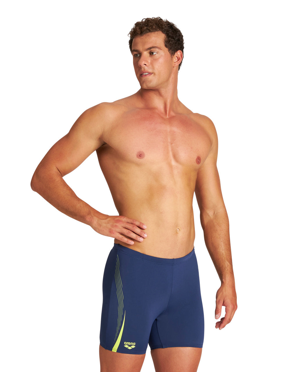 Light Touch Mid Jammer men's swim trunks, dark blue