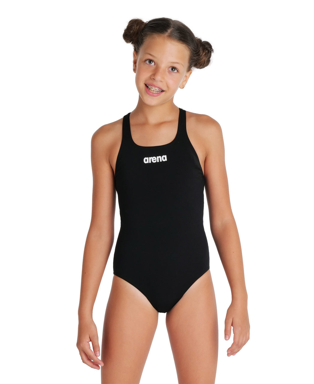 Solid SwimPro Tyttöjen uimapuku, musta