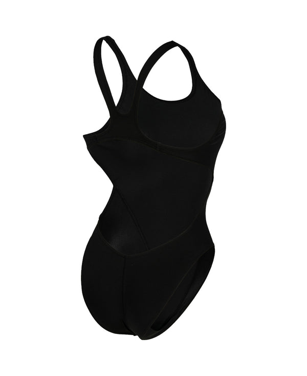 Team Swim Tech Solid women's swimsuit, black