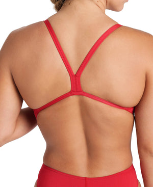 Team Challenge Solid women's swimsuit, red