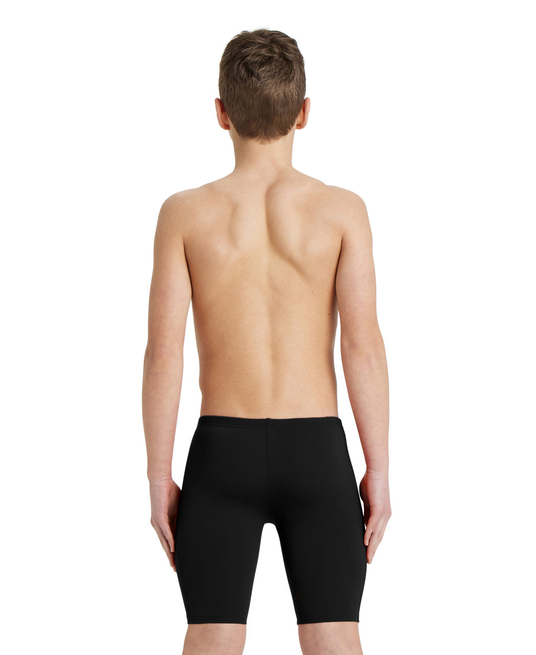 Solid Jr Jammer boys' swimming trunks, black