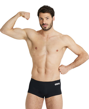 Team Swim Low Waist Short men's swim shorts, black