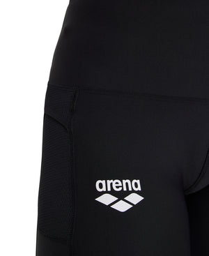 Team Long Tight Panel women's sports shorts, black