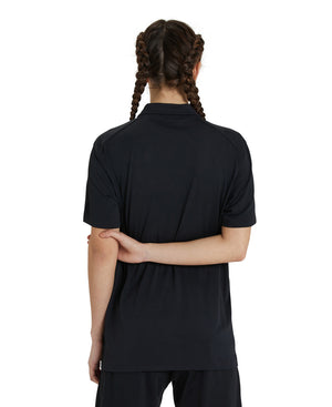 Team short-sleeved polo shirt, black