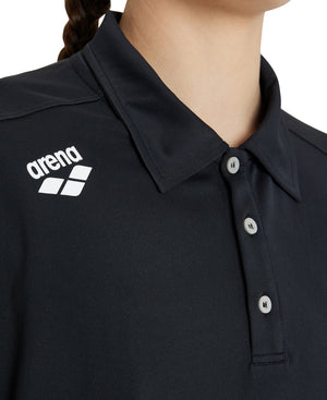 Team short-sleeved polo shirt, black