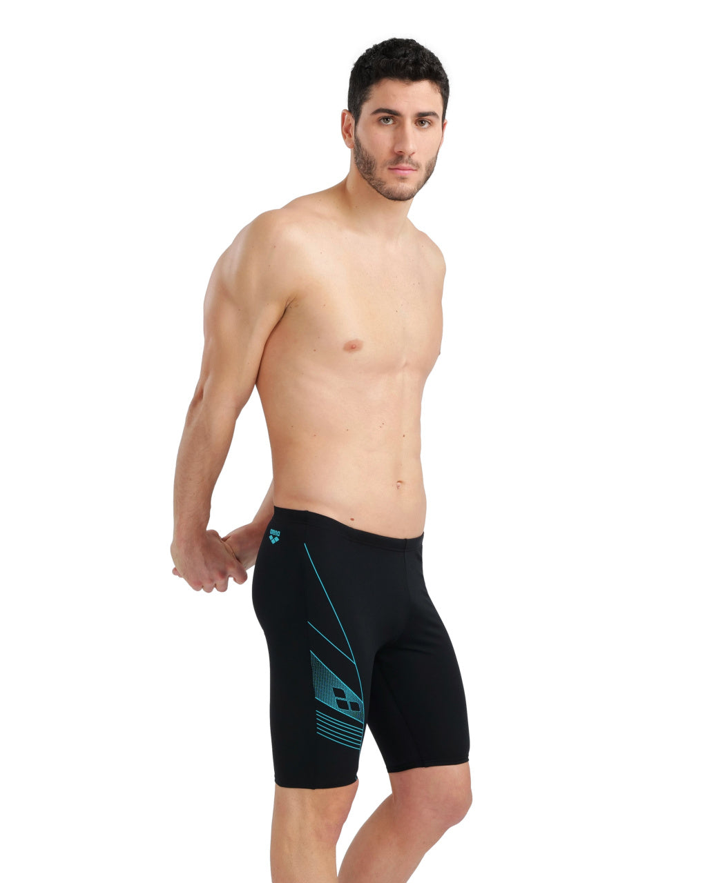 Jammer Graphic men s swimwear black Aquaction