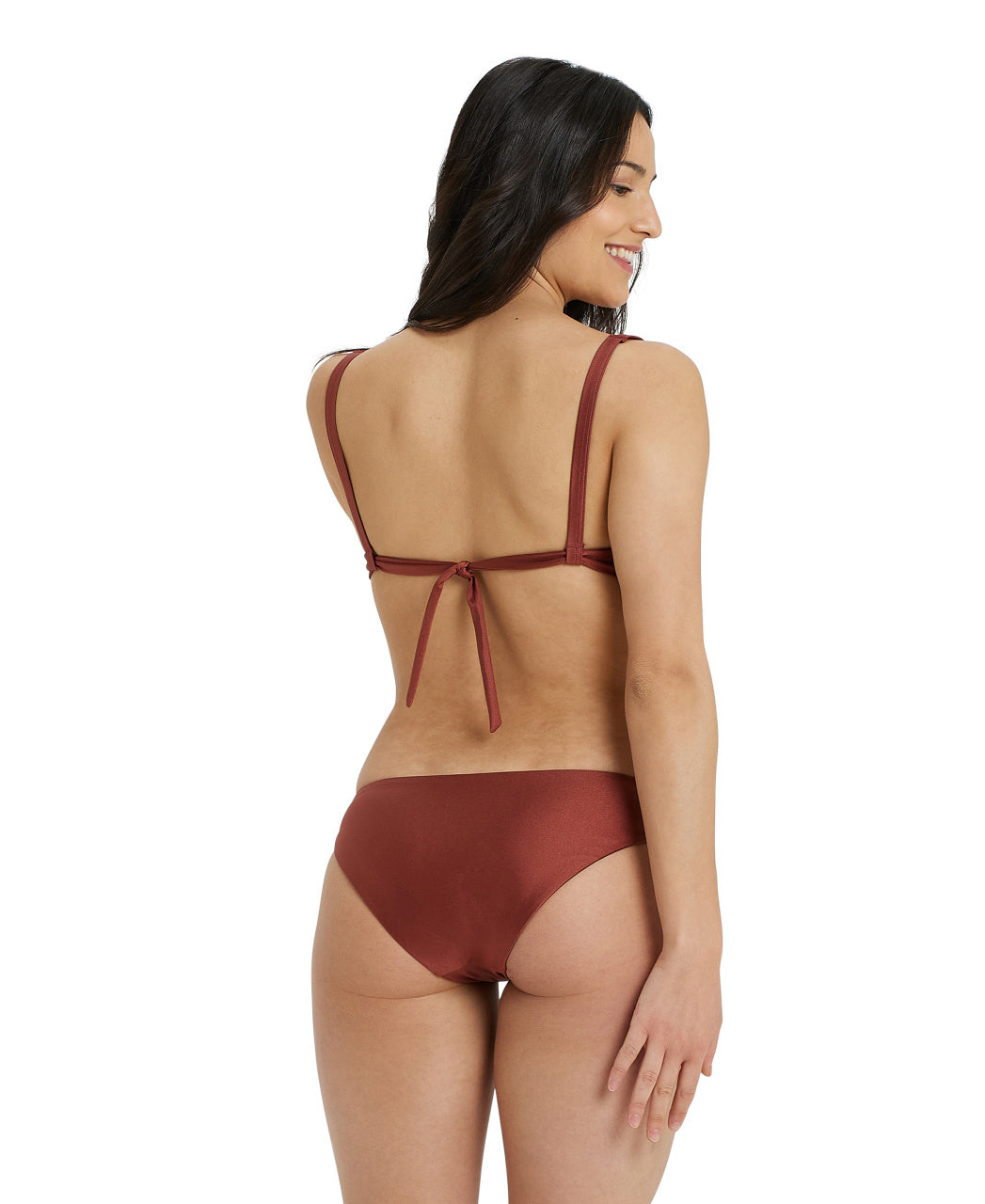 Bikini Bralette Solid naisten bikini, burgundi