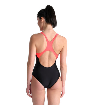 Swim Pro Back Graphic naisten uimapuku, puna-musta