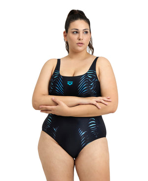 Imprint U-Back Plus women's swimsuit, black