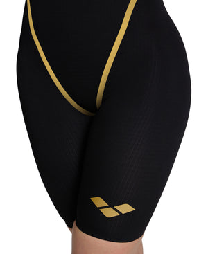 Carbon Core Fx Le Cb 50Th closed back women's racing suit, black-gold