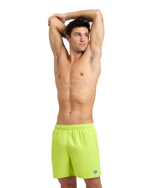 Fundamentals Boxer men's swim trunks, bright yellow