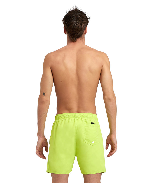 Fundamentals Boxer men's swim trunks, bright yellow