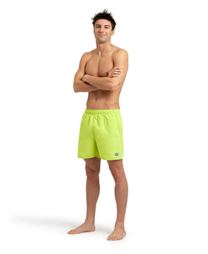 Fundamentals Boxer men's swim trunks, bright yellow