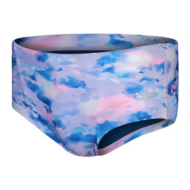 13.5cm Club Training Allover Brief miesten uimahousut, sini-violetti
