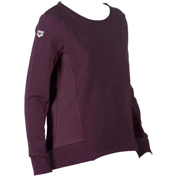 W Gym Fleece Women's gym shirt, dark red