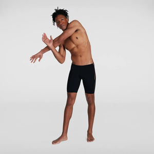 Tech Panel Jammer men's swimming trunks, black-orange