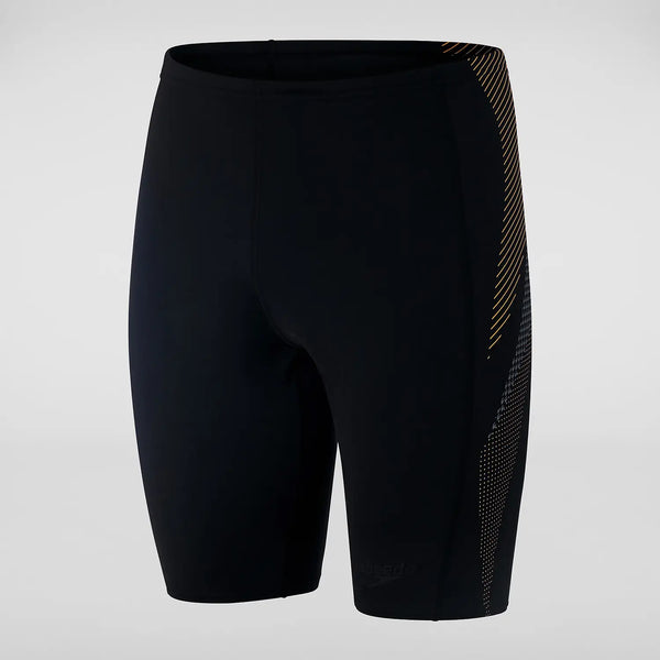 Tech Panel Jammer men's swimming trunks, black-orange