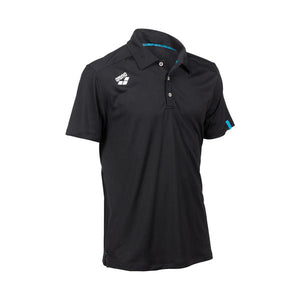 Team short-sleeved polo shirt, black