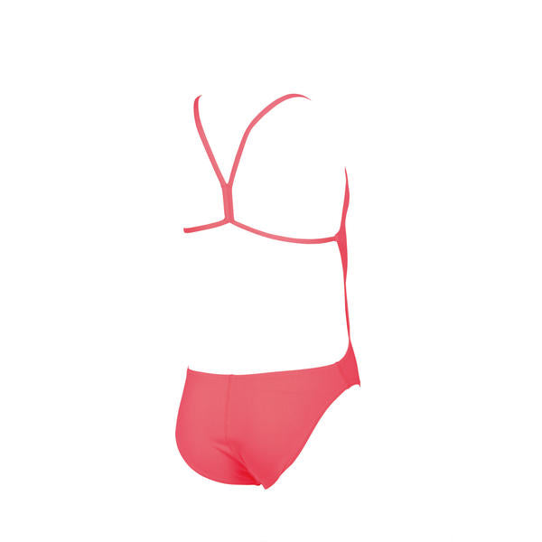 Solid Lightech Girls swimsuit, coral