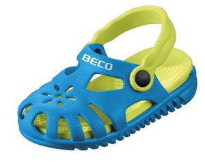 Children's pool sandals, blue-green