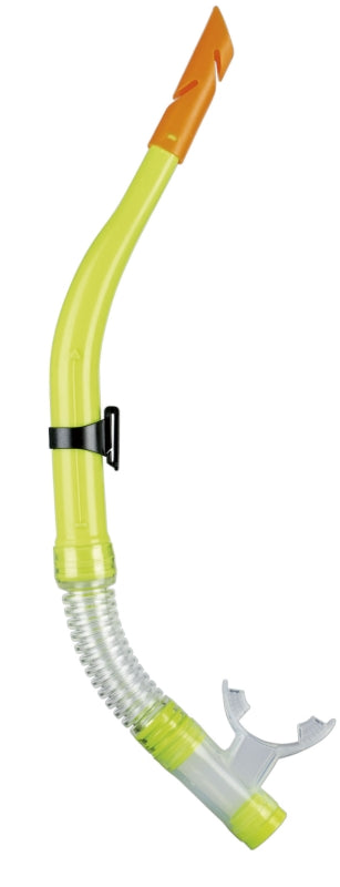 Dry top snorkel, yellow