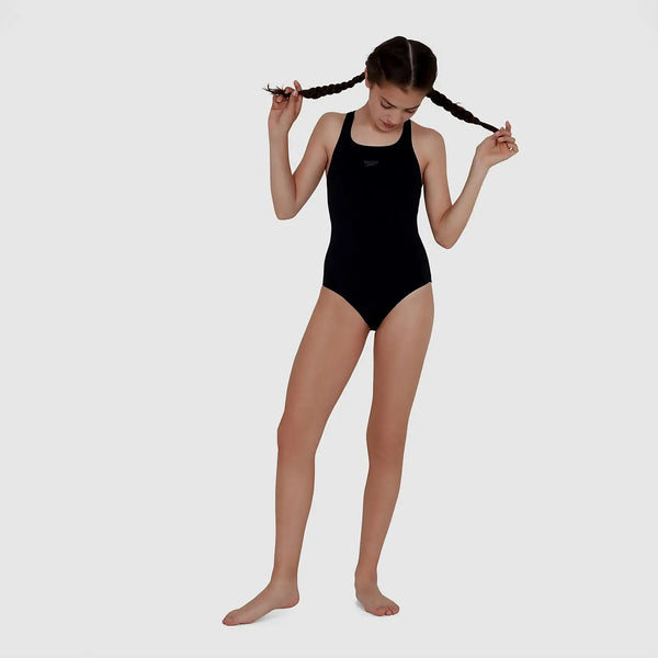 Essential Endurance+ Medalist tyttöjen uimapuku, musta