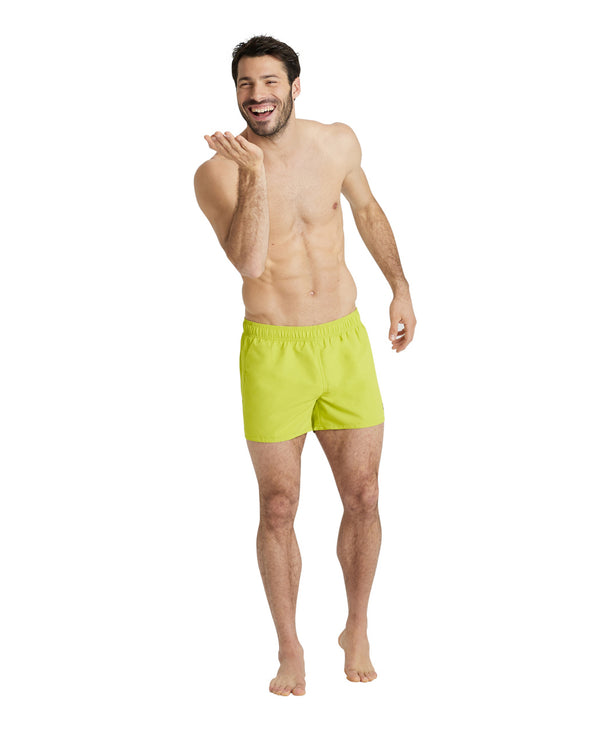 Fundamentals X-Short men's swimming shorts, yellow