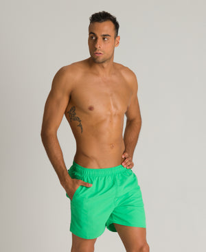 Fundamentals men's swimming shorts, green