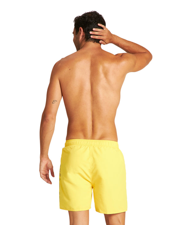 Fundamentals Logo miesten uimashortsit, keltainen