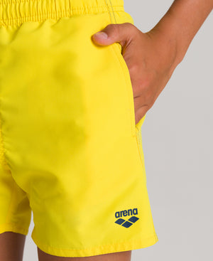 Fundamentals boys' swimming shorts, yellow