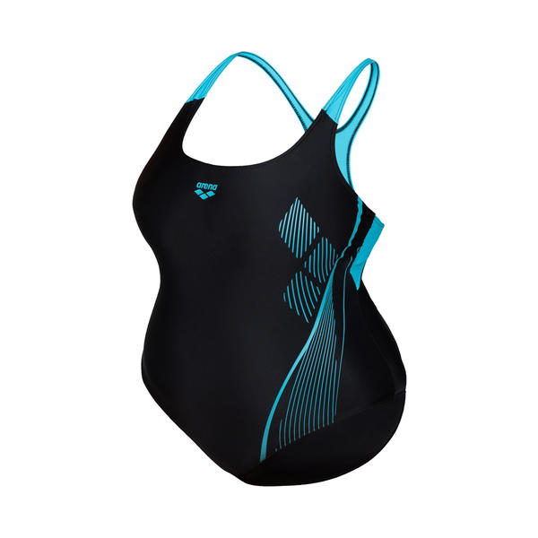 Swim Pro Back Graphic naisten plus-koon uimapuku