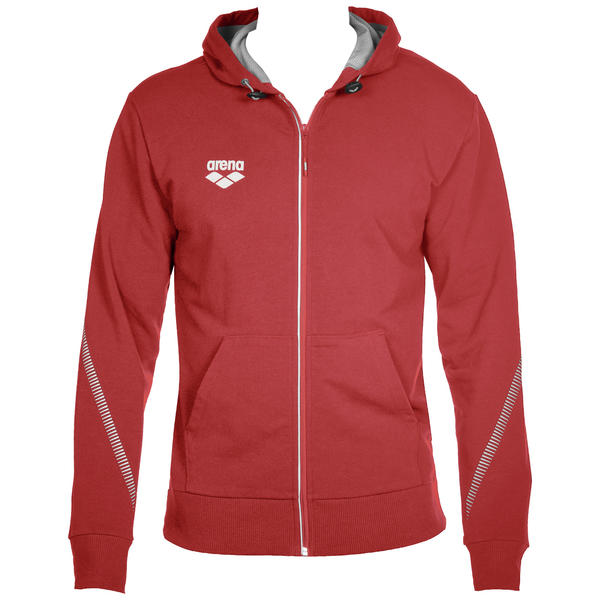 Teamline zipper hoodie, red