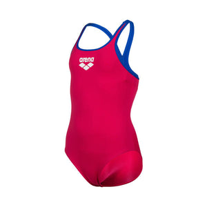 Biglogo Jr Swim Pro Back girls swimsuit, red