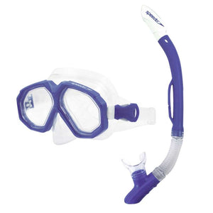 Adult swim mask and snorkel, blue