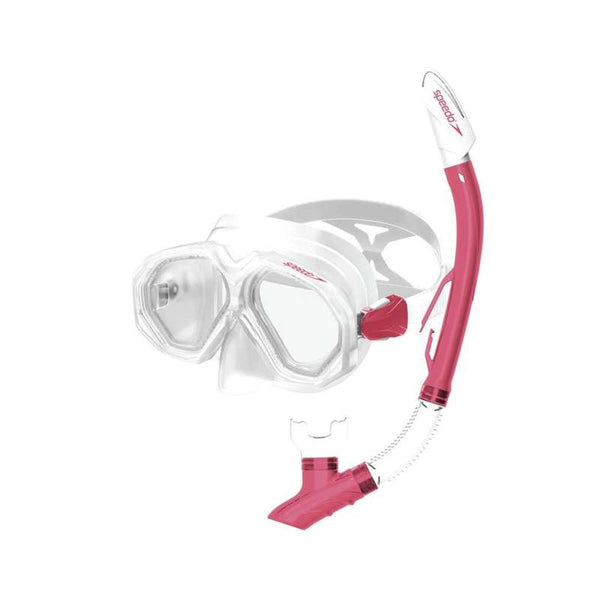 Adult swim mask and snorkel, red