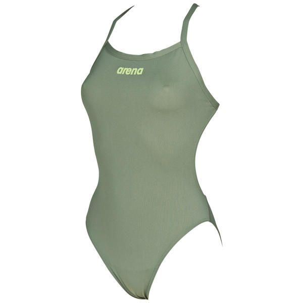 Solid Lightech High women's swimsuit, Army