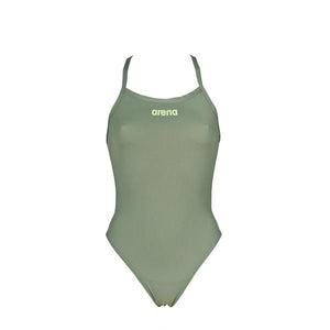 Solid Lightech High women's swimsuit, Army