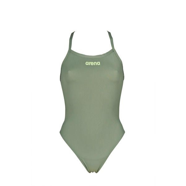 Solid Lightech High women's swimsuit, Army