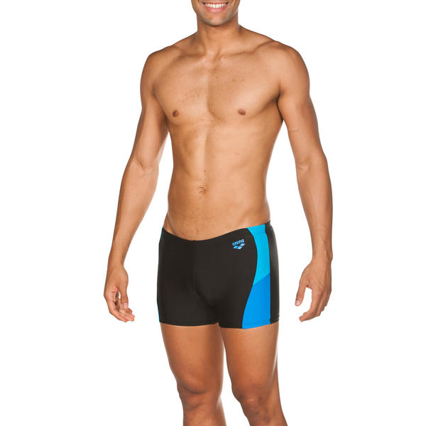 Ren boxer men's swimwear, black-blue