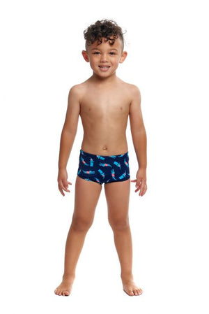Croc Top Printed Trunk Toddler swim trunks