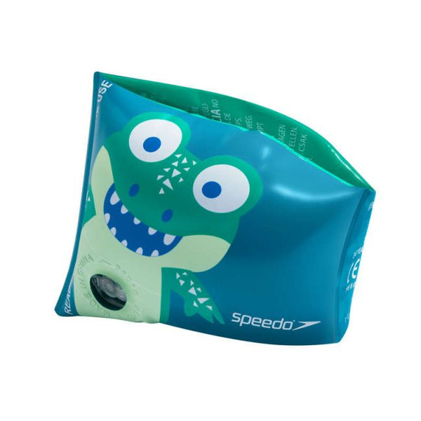Printed Armbands Jr floats, green - pair