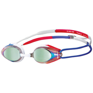 Tracks Mirror swimming goggles, blue-red