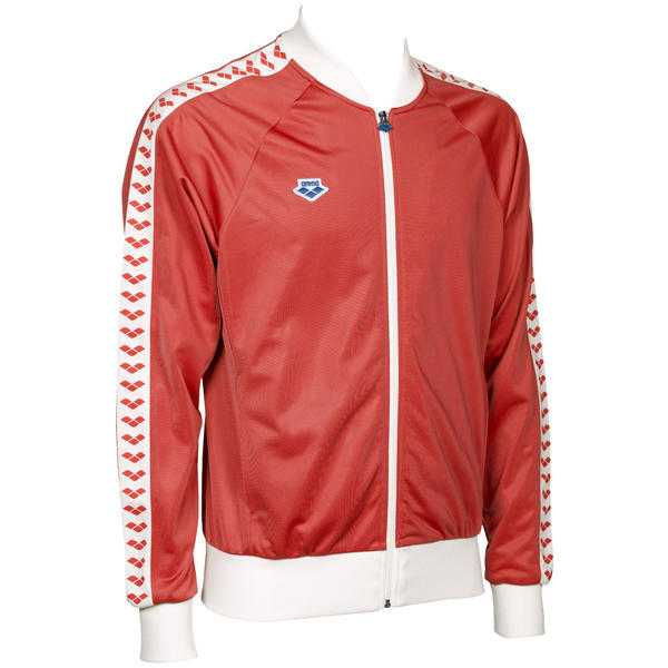 Retro men's sweat jacket, red