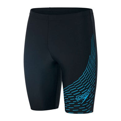 Medley Logo Jammer men's swimming trunks, black-blue