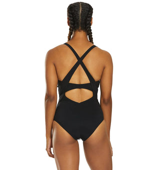 Viola Cradle Back C-Cup women's swimsuit, black