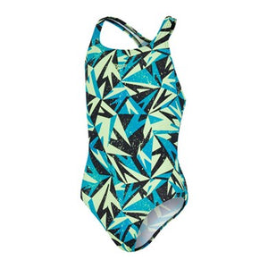 HyperBoom Logo Medalist girls' swimsuit, blue-green